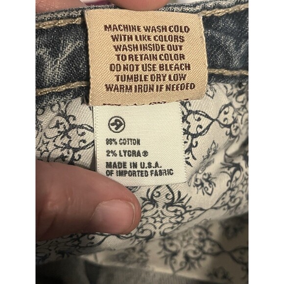 Big Star Sweet Boots Ultra Low Rise Light Wash Distressed Jeans Good VTG - Picture 13 of 14